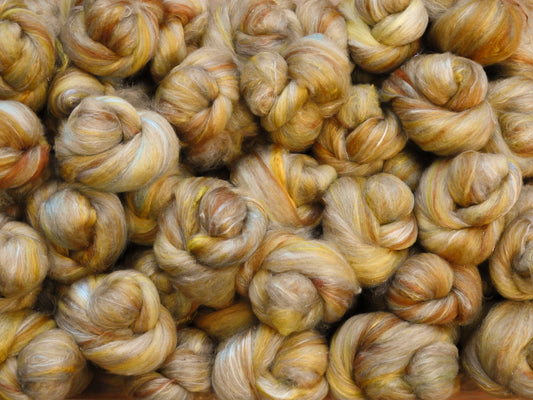 Angel Chimes -Sparkle Sticklebatts-(3.6 oz. ) 20% YAK,merino, silk, Bond Fleece, angelina