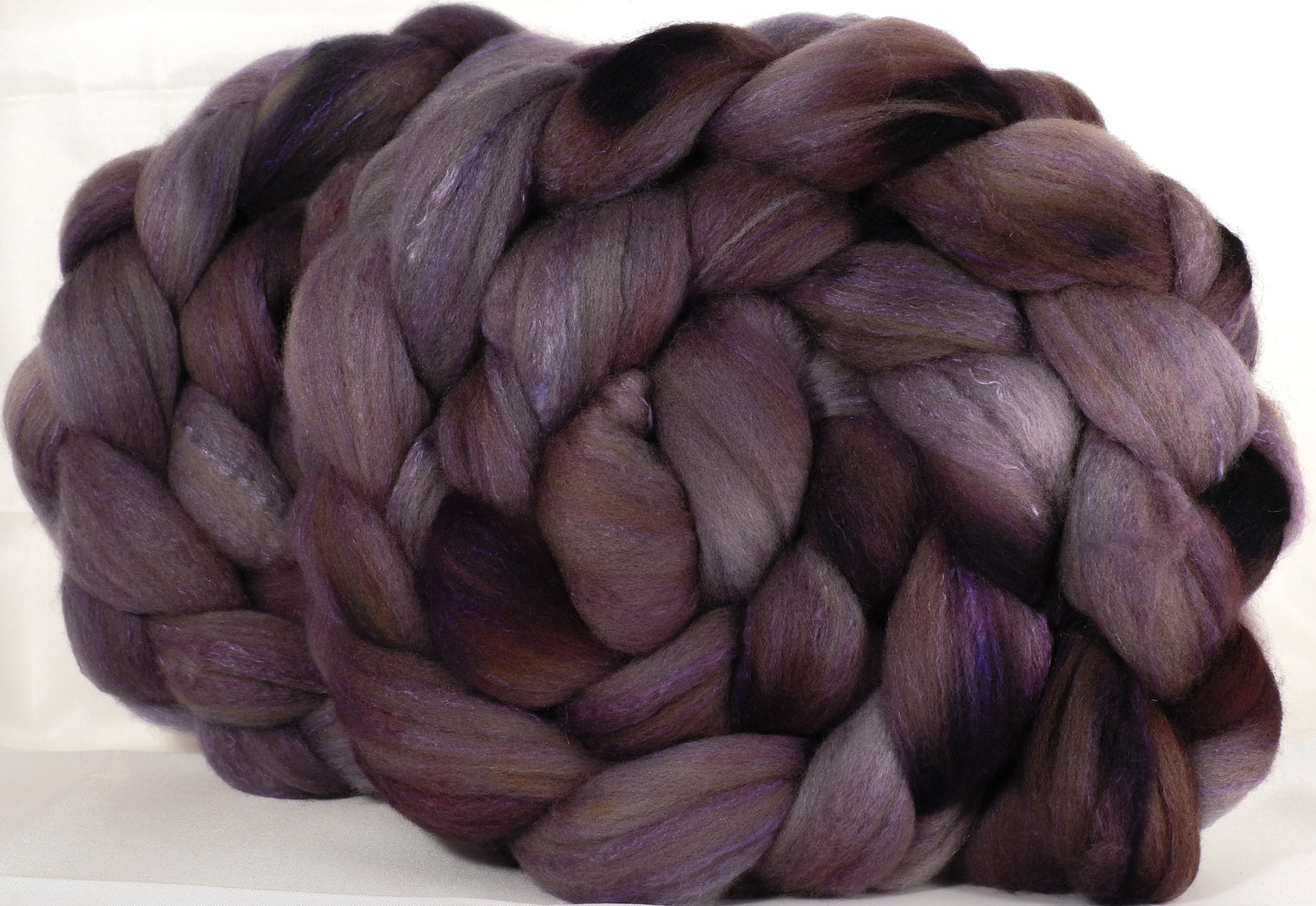 Organic polwarth /Tussah silk (80/20) -Squirrel- (5.4 oz.) - Inglenook Fibers