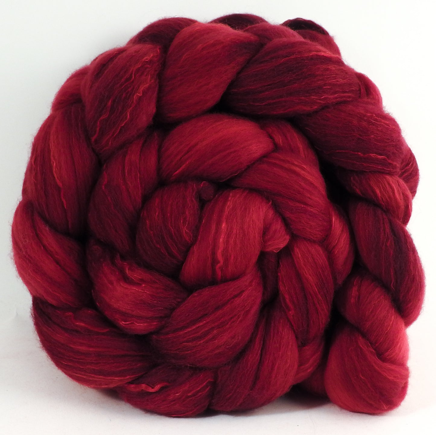 Crimson (5.2 oz) - Organic Polwarth / Tussah silk (80/20)