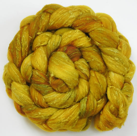Sunflower (5.6 oz)- 25 micron Merino/ Silk Slubs (70/30)