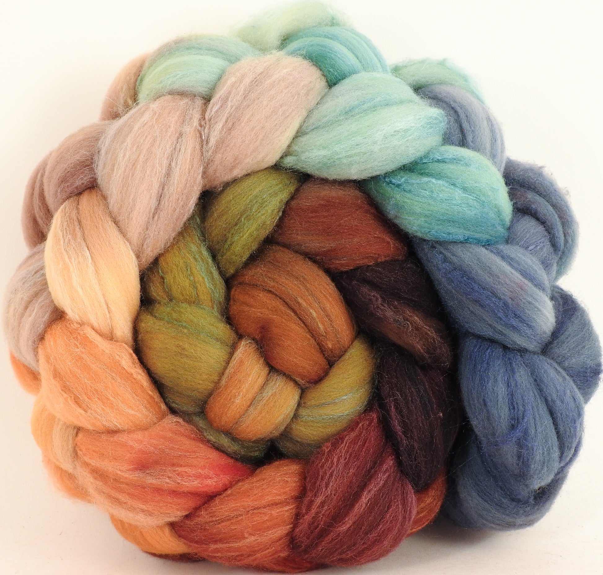 Rambouillet /tussah silk (75/25) - Squirrel's Pantry (5.3 oz) - Inglenook Fibers