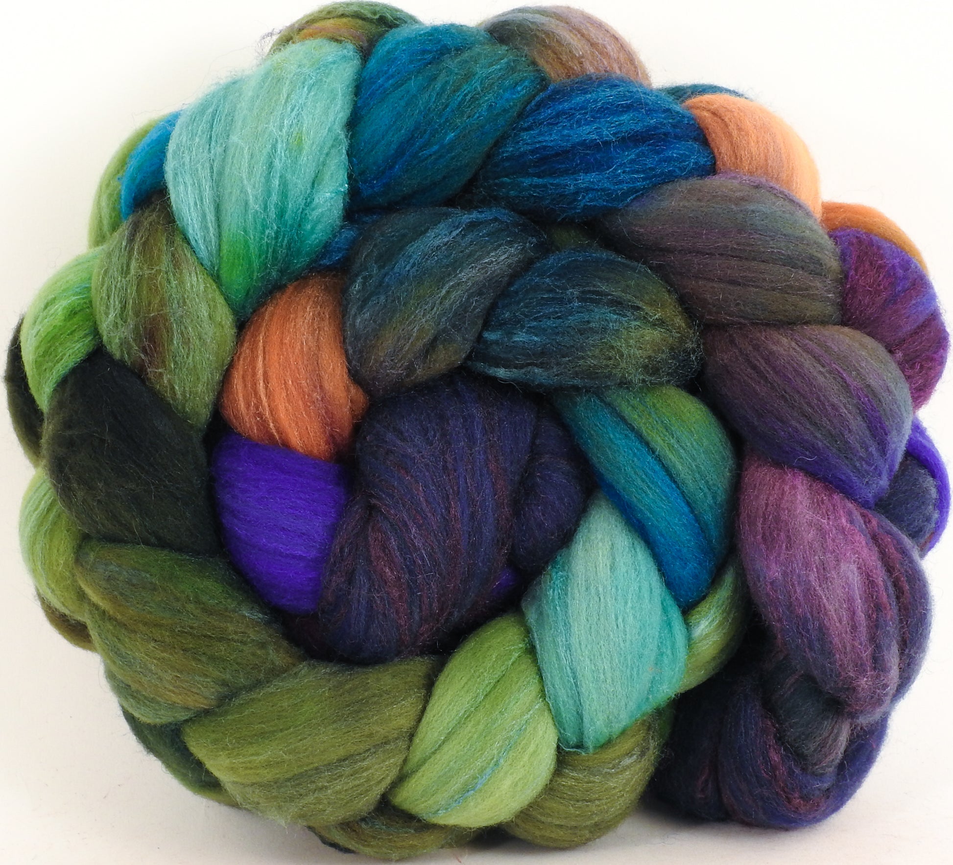 Rambouillet /tussah silk (75/25) - Violet-Crowned Woodnymph Hummingbird (5.4 oz) - Inglenook Fibers