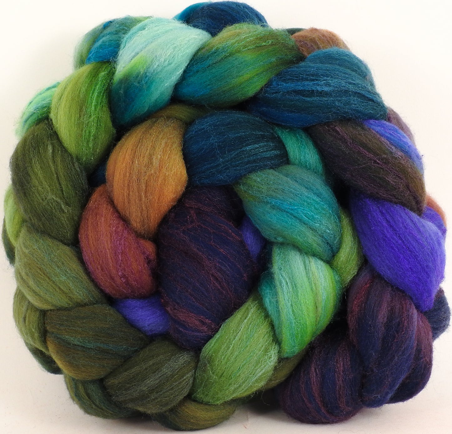 Rambouillet /tussah silk (75/25) - Violet-Crowned Woodnymph Hummingbird (5.4 oz) - Inglenook Fibers