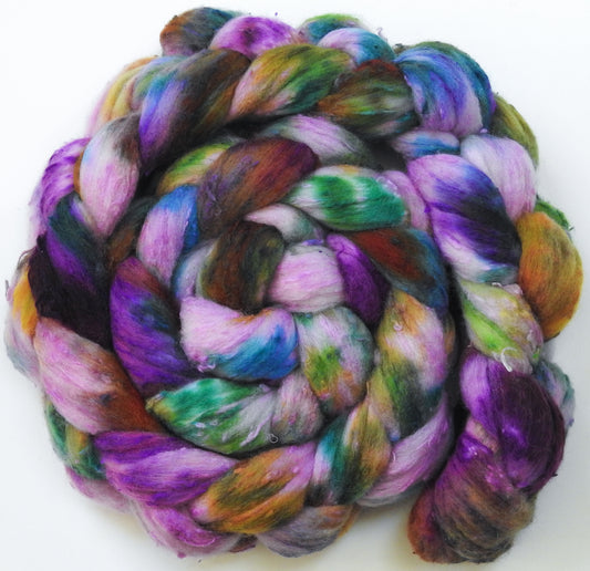 Sweet Violets - 25 micron Merino/ Silk Slubs (70/30)