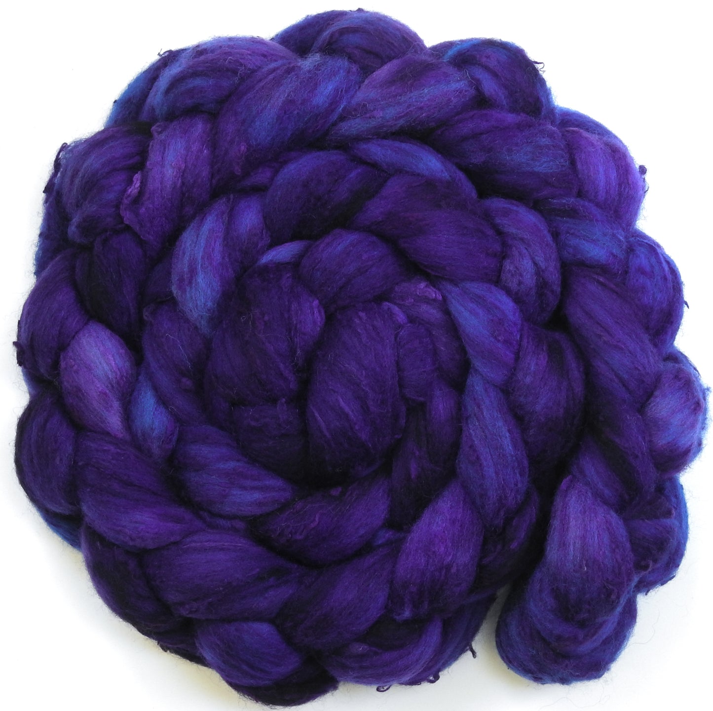 Violet Anemone (6.2 oz)- 25 micron Merino/ Silk Slubs (70/30)