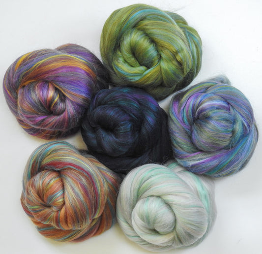 New Bibliophile Blends Set (1 oz each)- 6 oz. - Merino/ Mulberry Silk/ Baby Alpaca  (60/25/15)