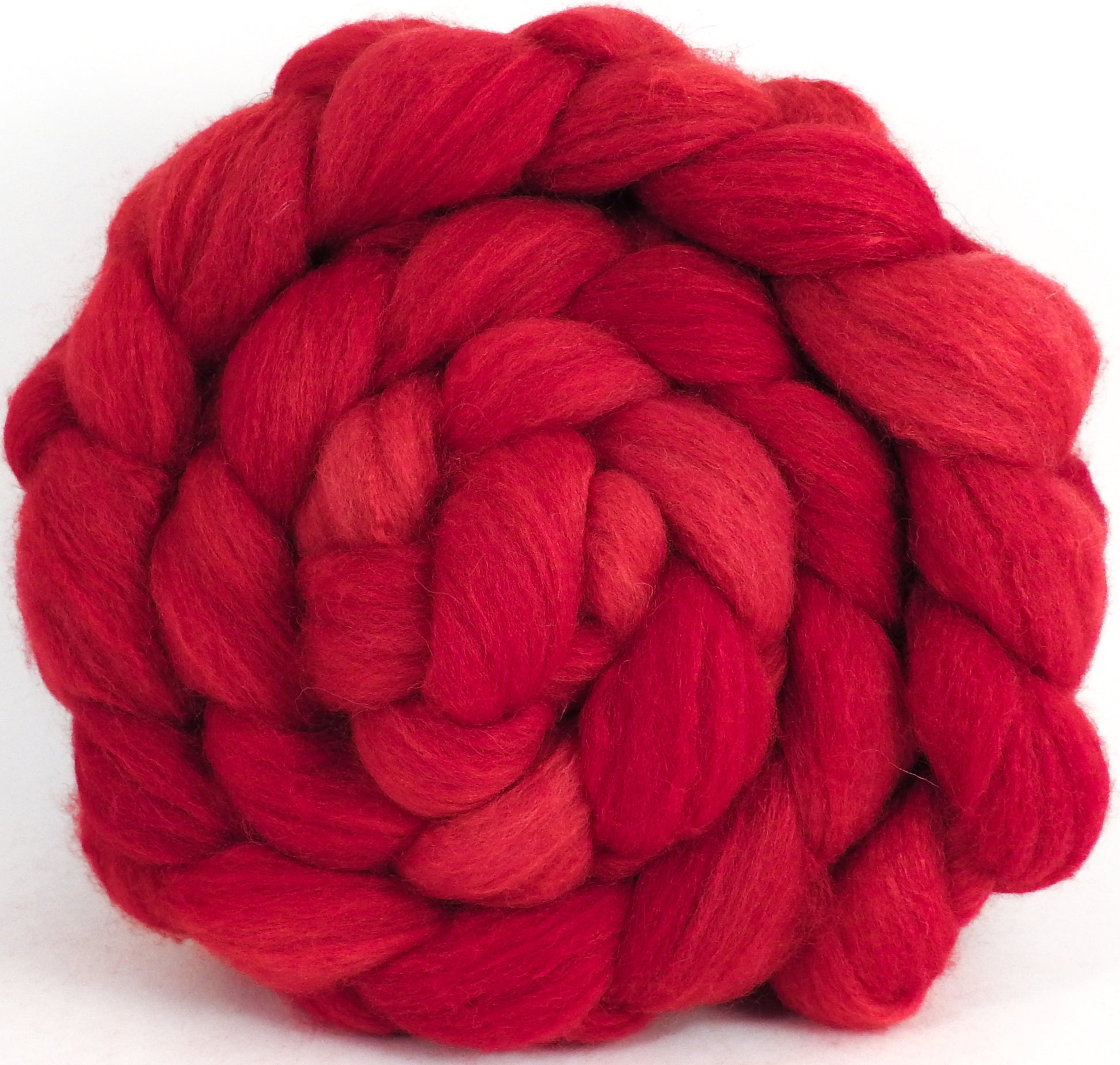 British Southdown/ tussah top (65/ 35) - Holly Berry (5.4 oz) - Inglenook Fibers