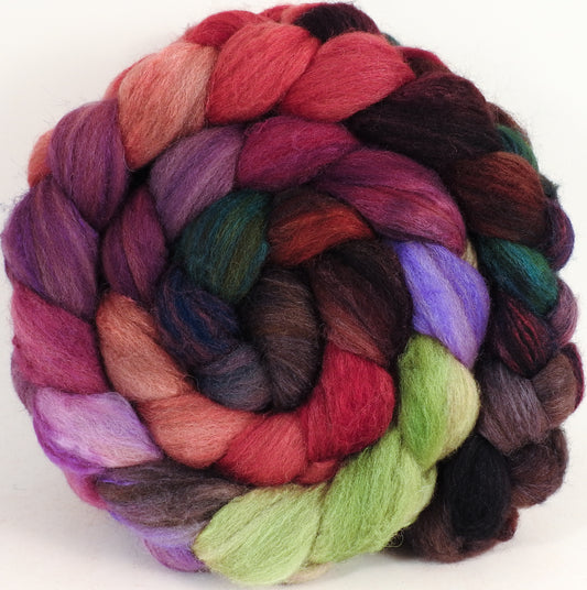 British Southdown/ tussah top (65/ 35) - Plum Pudding (5.2 oz) - Inglenook Fibers