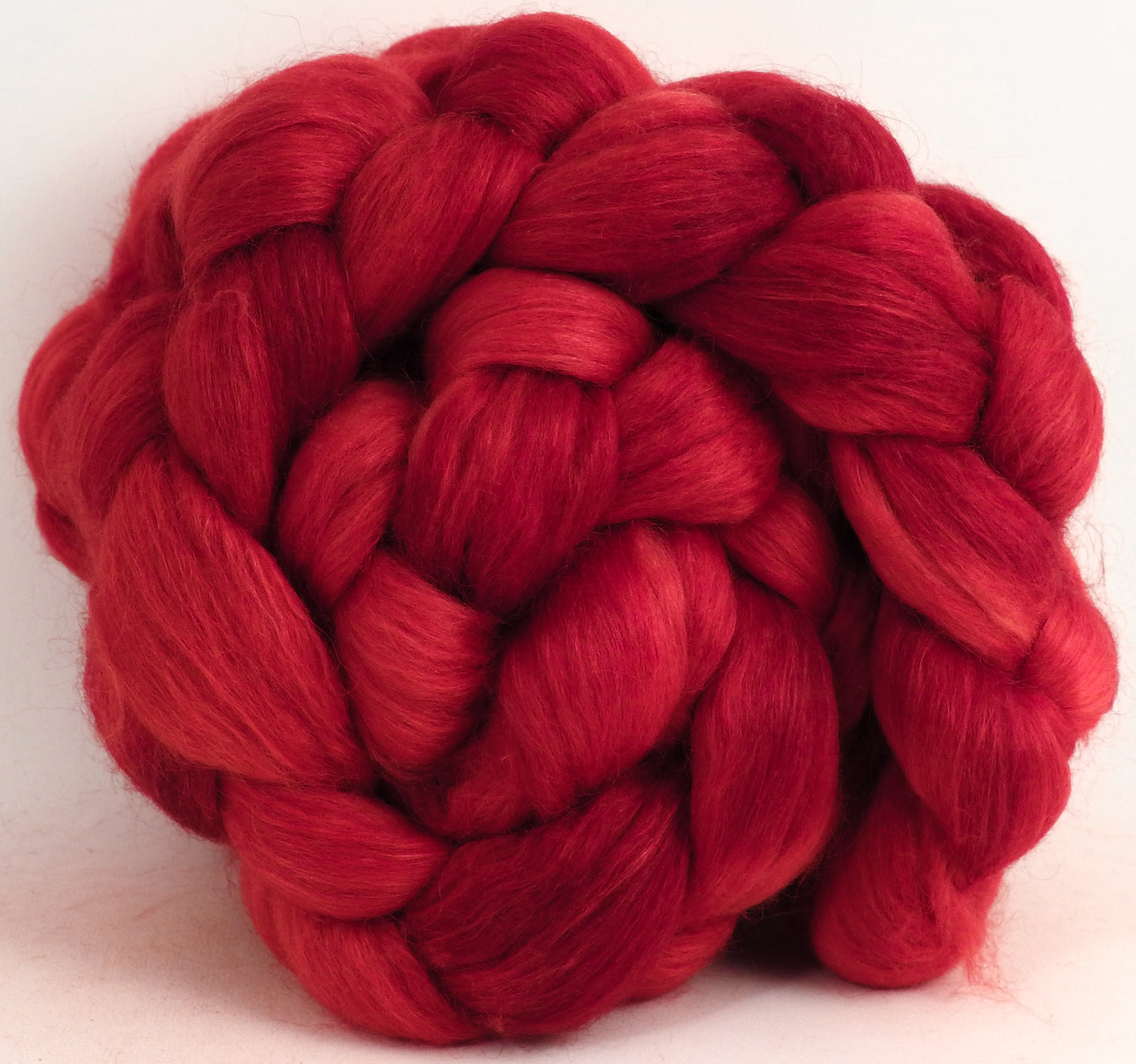 Poppy - Batt in a Braid #52- Wensleydale/ Mulberry silk/ Polwarth (60/25/15)