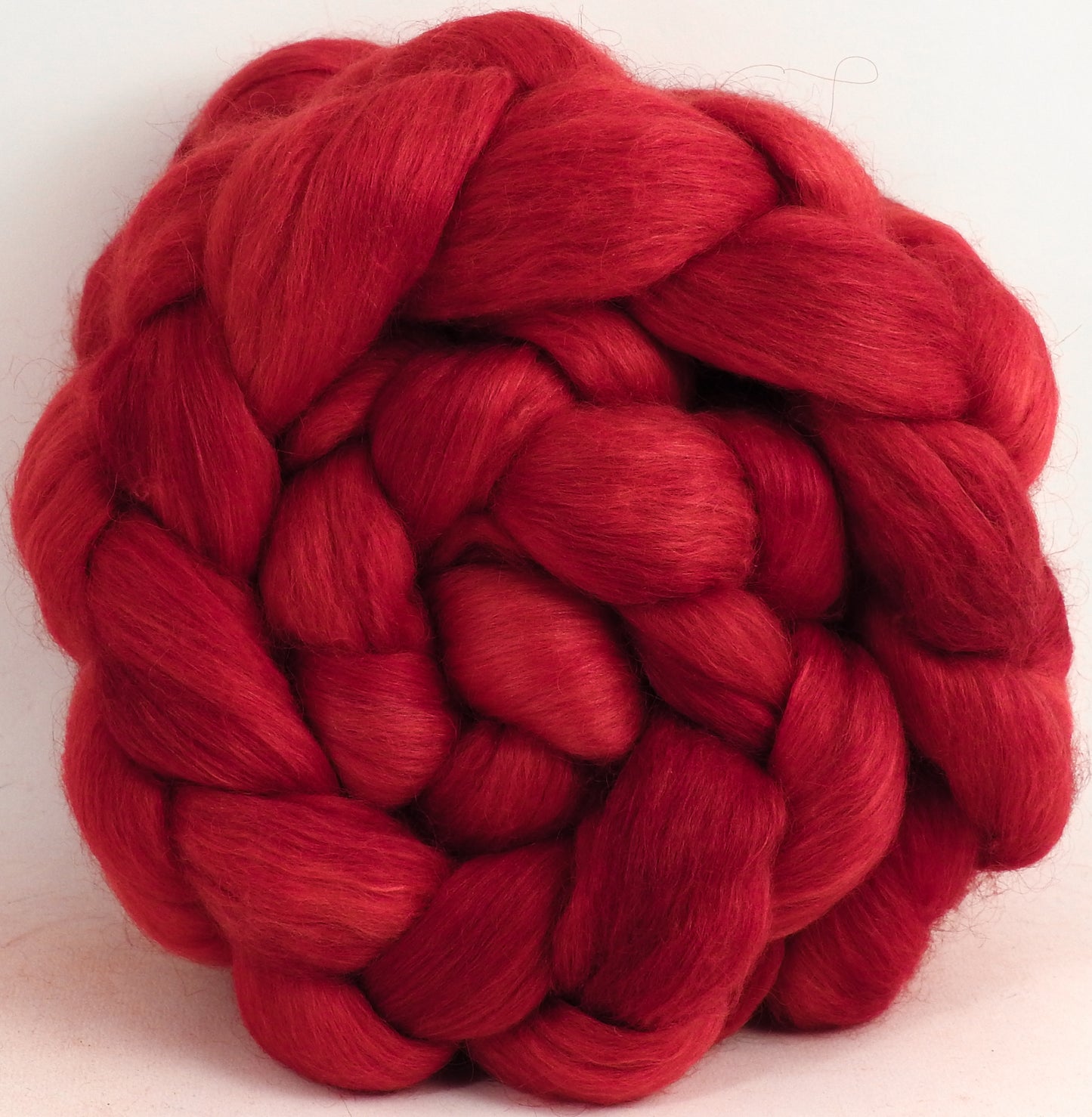 Poppy - Batt in a Braid #52- Wensleydale/ Mulberry silk/ Polwarth (60/25/15)