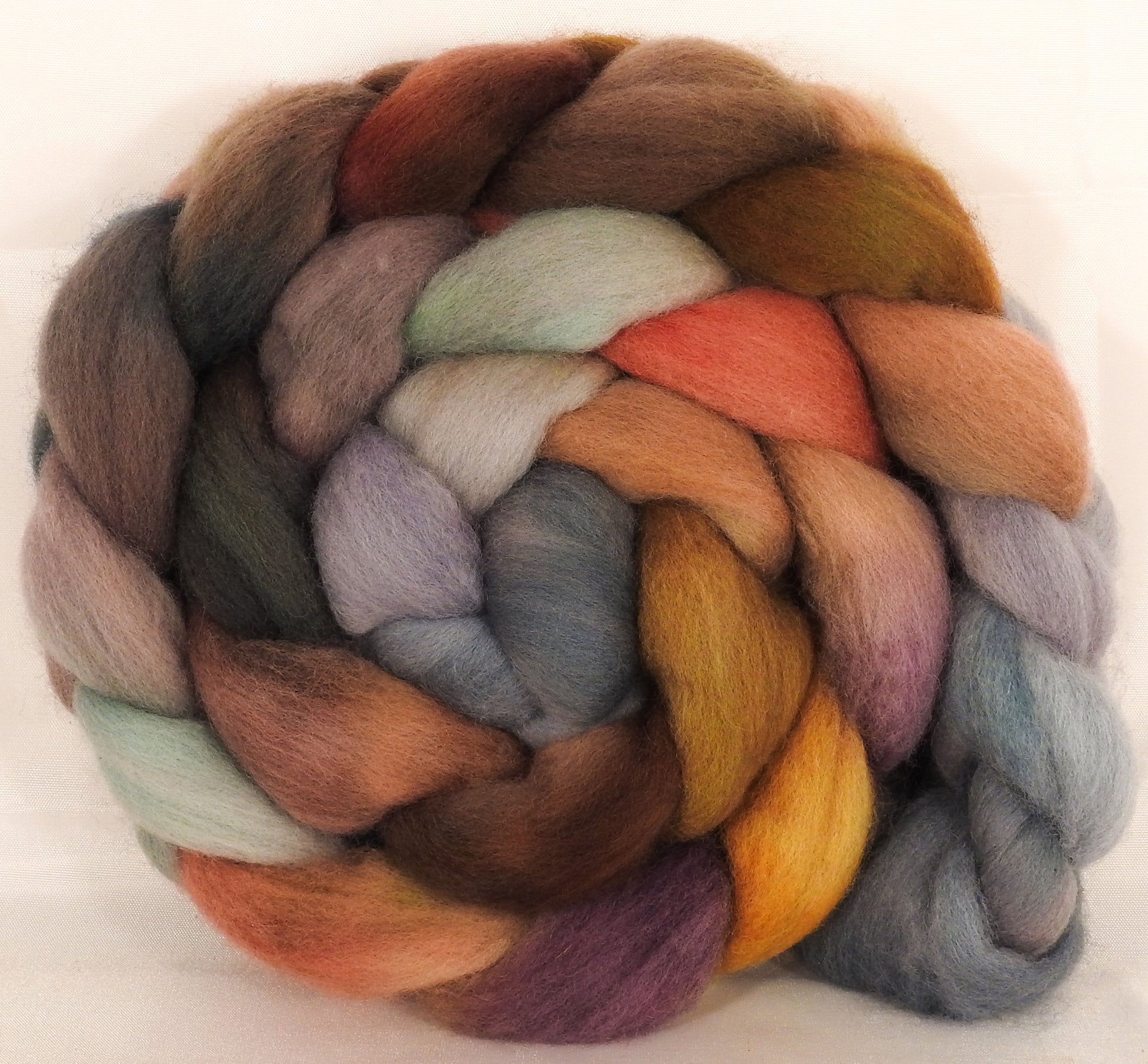 Falkland top for spinning - Pebble Mosaic- 5.1 oz. - Inglenook Fibers