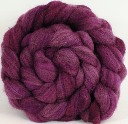 Mixed UK Bfl/ Tussah Silk  (75/25) - Redbud - 5.6 oz. - Inglenook Fibers