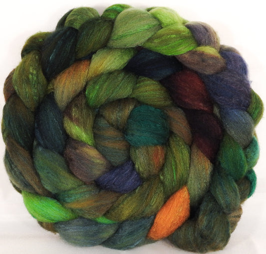 British Southdown/ tussah top (65/ 35)-Mossy - 6 oz. - Inglenook Fibers