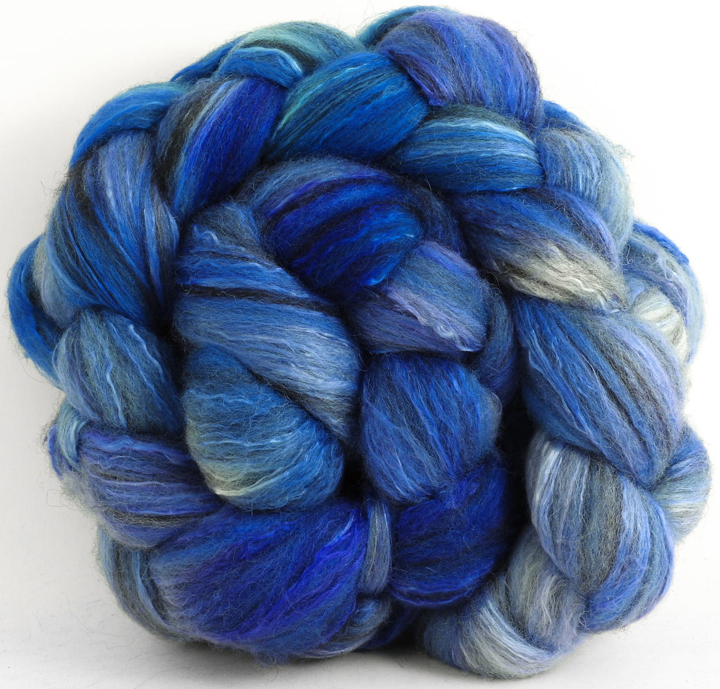 Nordic Blue - Humbug Shetland/ Mulberry Silk (75/25)