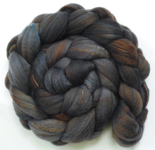 Soot - (5.3 oz) Organic Polwarth / Mulberry silk (80/20)