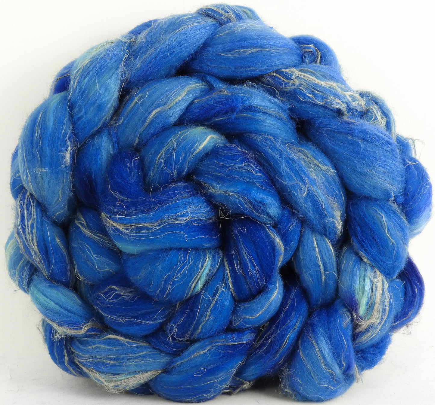 Nordic Blue (5.6 oz) - Merino/ Tussah Silk/ Natural Flax (50/25/25)