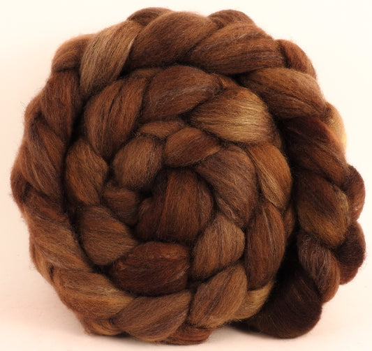 Mixed UK Bfl/ Tussah Silk  (75/25) - Acorns - 5.6 oz. - Inglenook Fibers