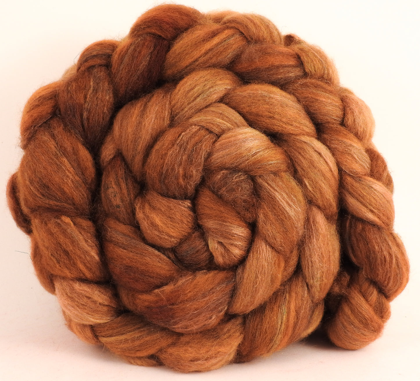 Mixed UK Bfl/ Tussah Silk  (75/25) - Butterscotch - Inglenook Fibers