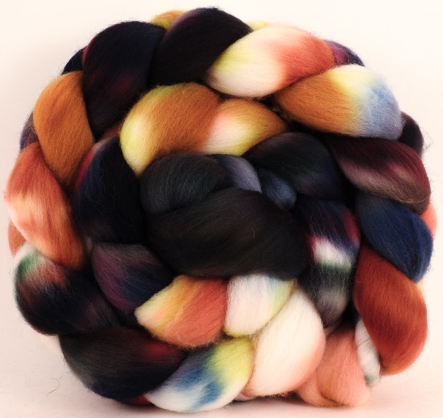 Hand dyed top for spinning -Scholarly - Organic polwarth - Inglenook Fibers