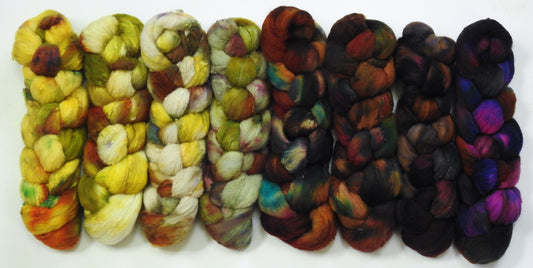 Flight of the Bumblebee Set (11.7 oz)- 25 micron Merino/ Silk Slubs (70/30)