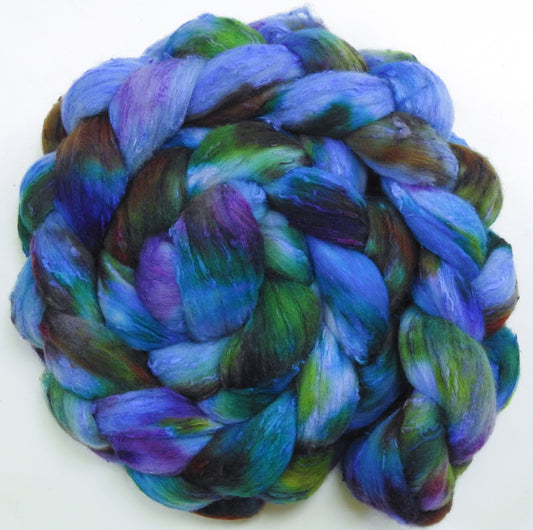 Spanish Bluebells - 25 micron Merino/ Silk Slubs (70/30)