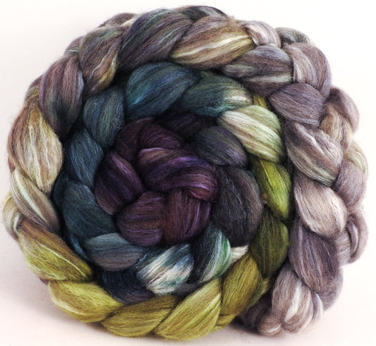 Mixed UK Bfl/ Tussah Silk  (75/25) - Peppercorns - 5.45 oz. - Inglenook Fibers