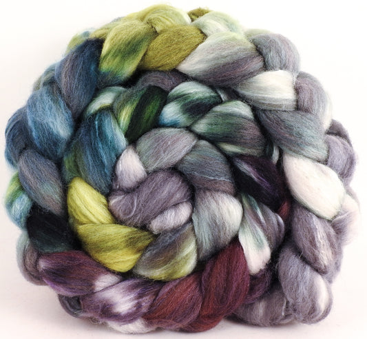 British Southdown/ tussah top (65/ 35) - Peppercorns - 5.4 oz. - Inglenook Fibers