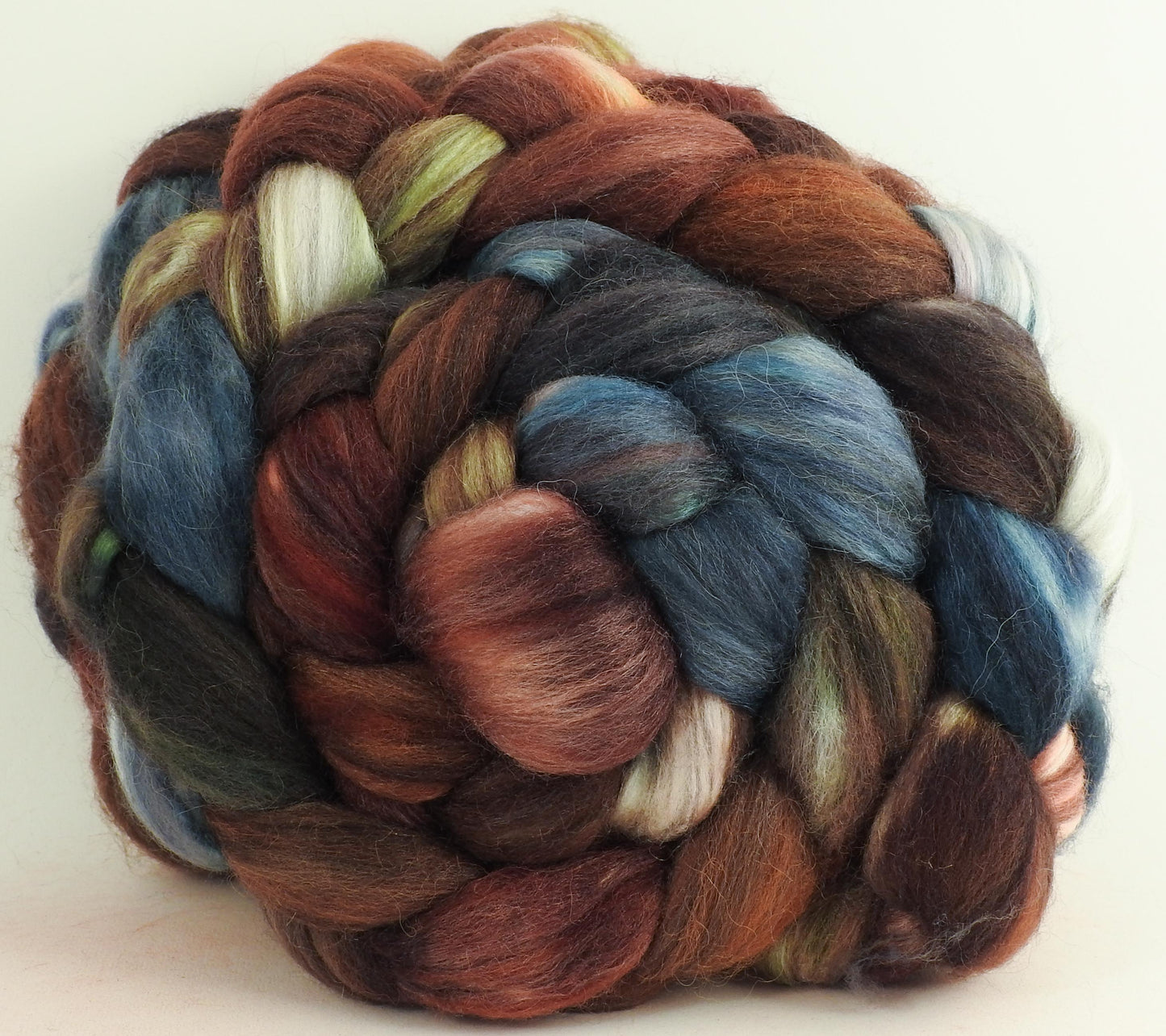 The Walrus - Batt in a Braid #6 - 1/3 Grey Baby Alpaca/1/3 Polwarth/ 1/3 Tussah Silk