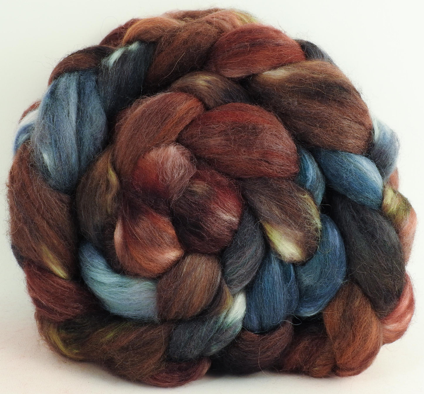 The Walrus - Batt in a Braid #6 - 1/3 Grey Baby Alpaca/1/3 Polwarth/ 1/3 Tussah Silk