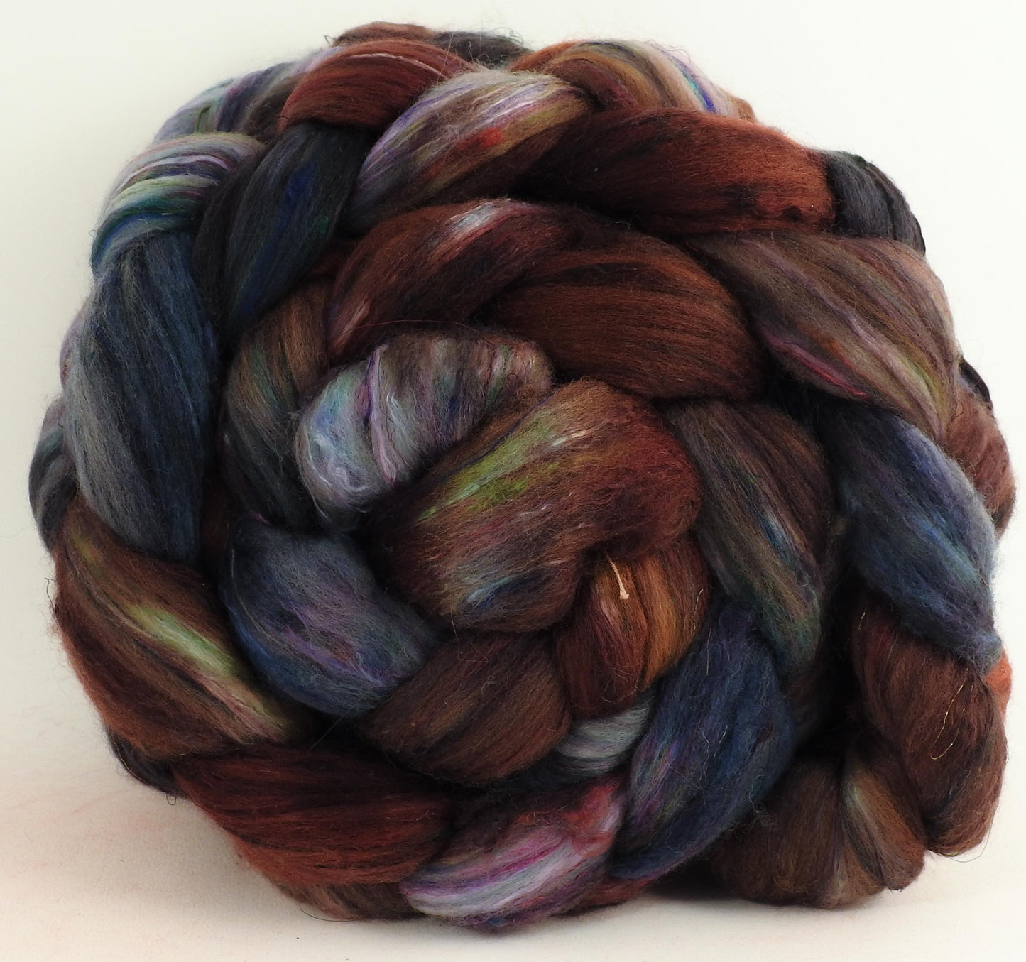 The Walrus - Batt in a Braid #39 -Falkland Merino/ Mulberry Silk / Sari Silk (50/25/25)