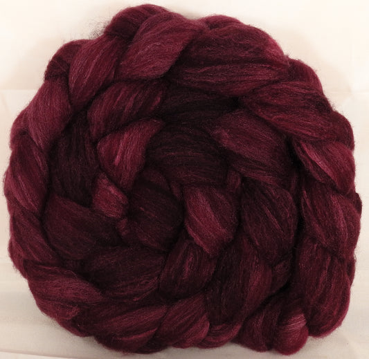 British Southdown/ tussah top (65/ 35) - Black Cherry - 5.4 oz. - Inglenook Fibers