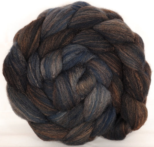 British Southdown/ tussah top (65/ 35) -Soot - 5.3 oz. - Inglenook Fibers