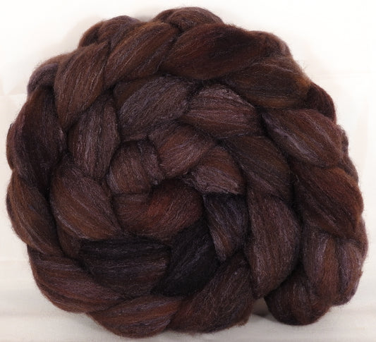 British Southdown/ tussah top (65/ 35) -Walnut- 5.2 oz. - Inglenook Fibers