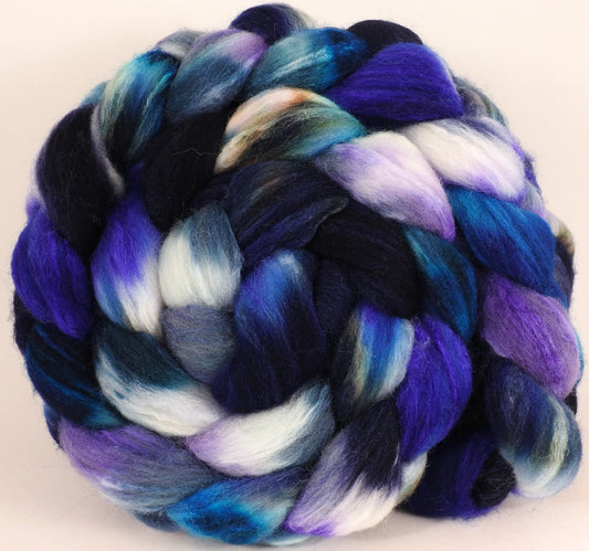 British Southdown/ tussah top (65/ 35) - Blue Jay (5.3 oz) - Inglenook Fibers