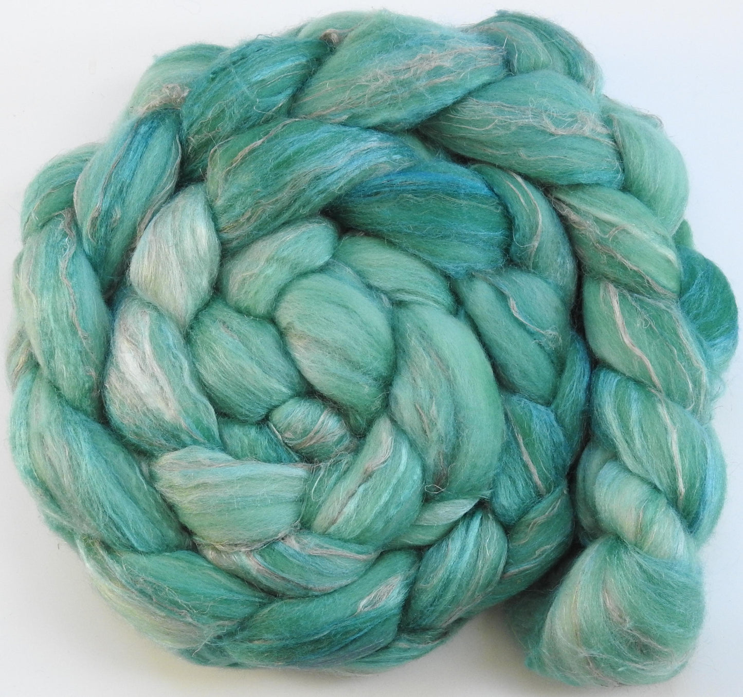 Spearmint (5.8 oz) - Merino/ Tussah Silk/ Natural Flax (50/25/25)