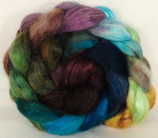 Wensleydale/ mulberry silk roving ( 65/35) -Selkie - (5.3 oz.) - Inglenook Fibers