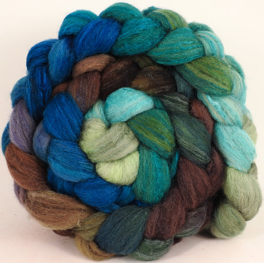 British Southdown/ tussah top (65/ 35) - Sea Turtle (5.3 oz) - Inglenook Fibers
