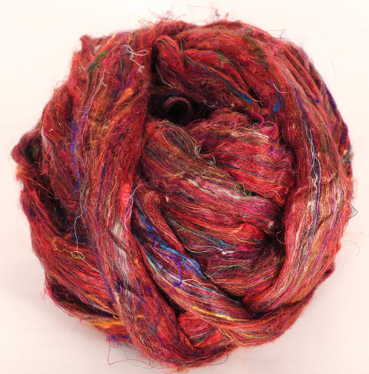 100% Sari Silk Top- Carmine- 1.5 oz. - Inglenook Fibers