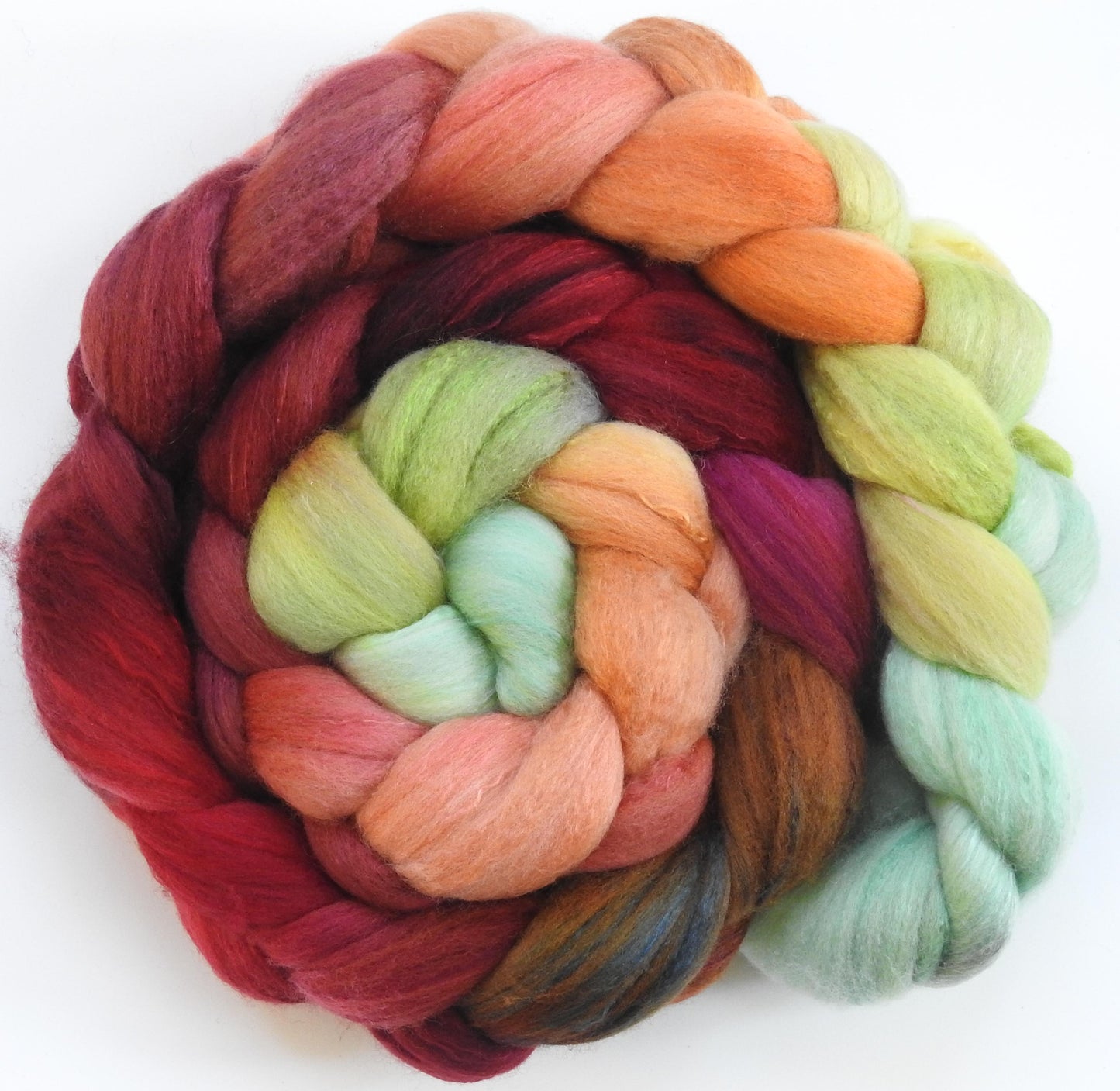 Icelandic Poppies (5.5 oz) - Organic Polwarth / Tussah silk (80/20)