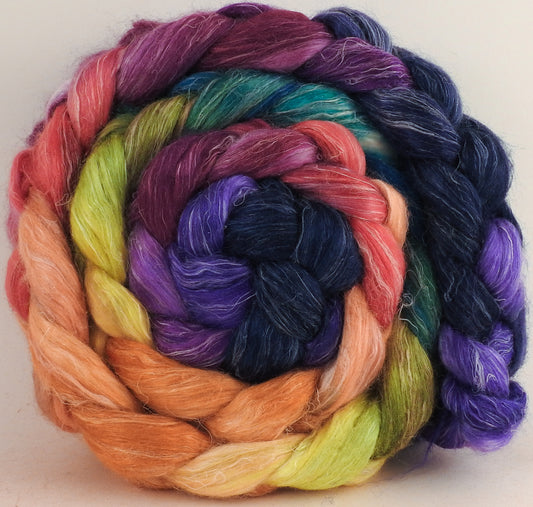 Tussah Silk / flax roving (65/35)- Yarn bombing - Inglenook Fibers