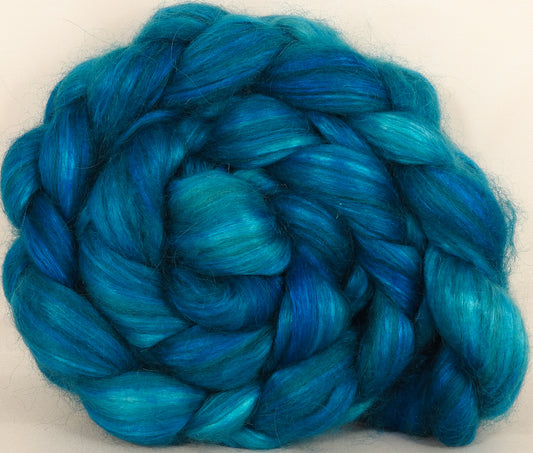 Wensleydale/ mulberry silk roving ( 65/35) -Poseidon- (5.5 oz.) - Inglenook Fibers