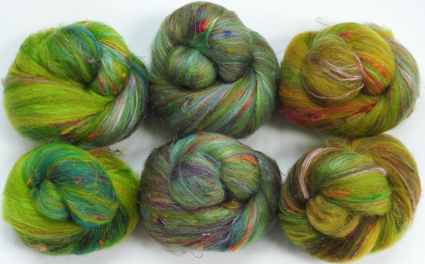 Sparkle Sticklebatts - Ring of Kerry (4.5 oz) - 30% Romeldale Fleece; merino, polwarth, silk, bamboo, sari silk, angelina