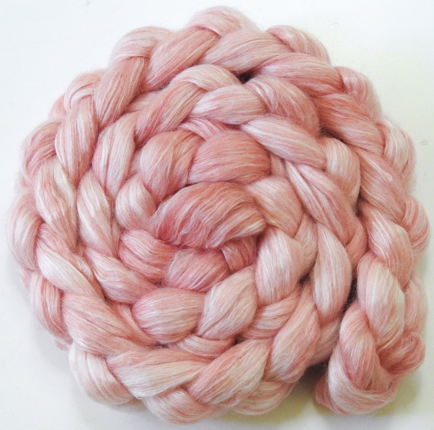 Pink Grapefruit - White-faced Woodland/ Ramie/ Llama/ Bamboo (35/35/15/15)- (5.5 oz.)