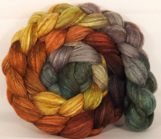 Mixed UK Bfl/ Tussah Silk  ( 75/25) - Gourds- 5.3 oz. - Inglenook Fibers