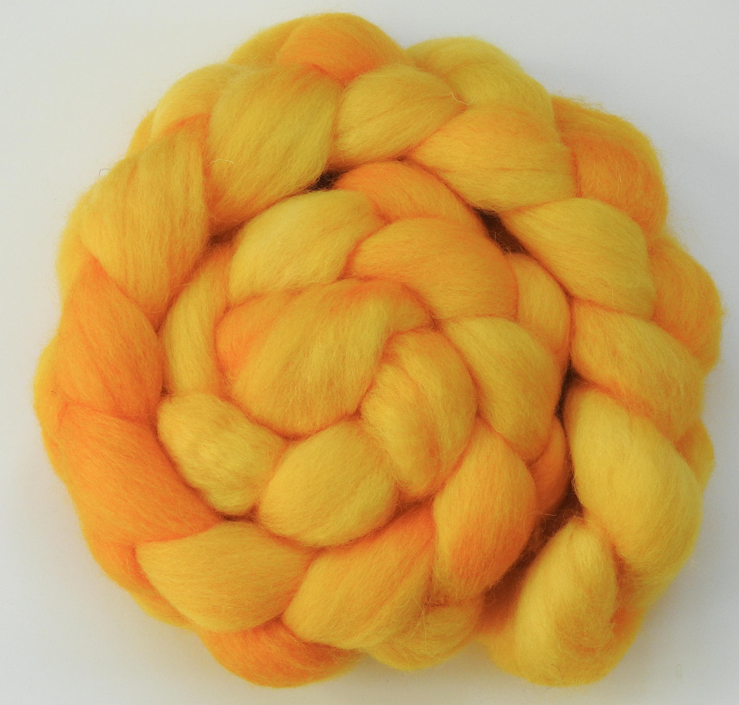 Forsythia (5.7 oz) - Batt in a Braid #43 - Dorset/Cheviot/Kid Mohair (60/20/20)