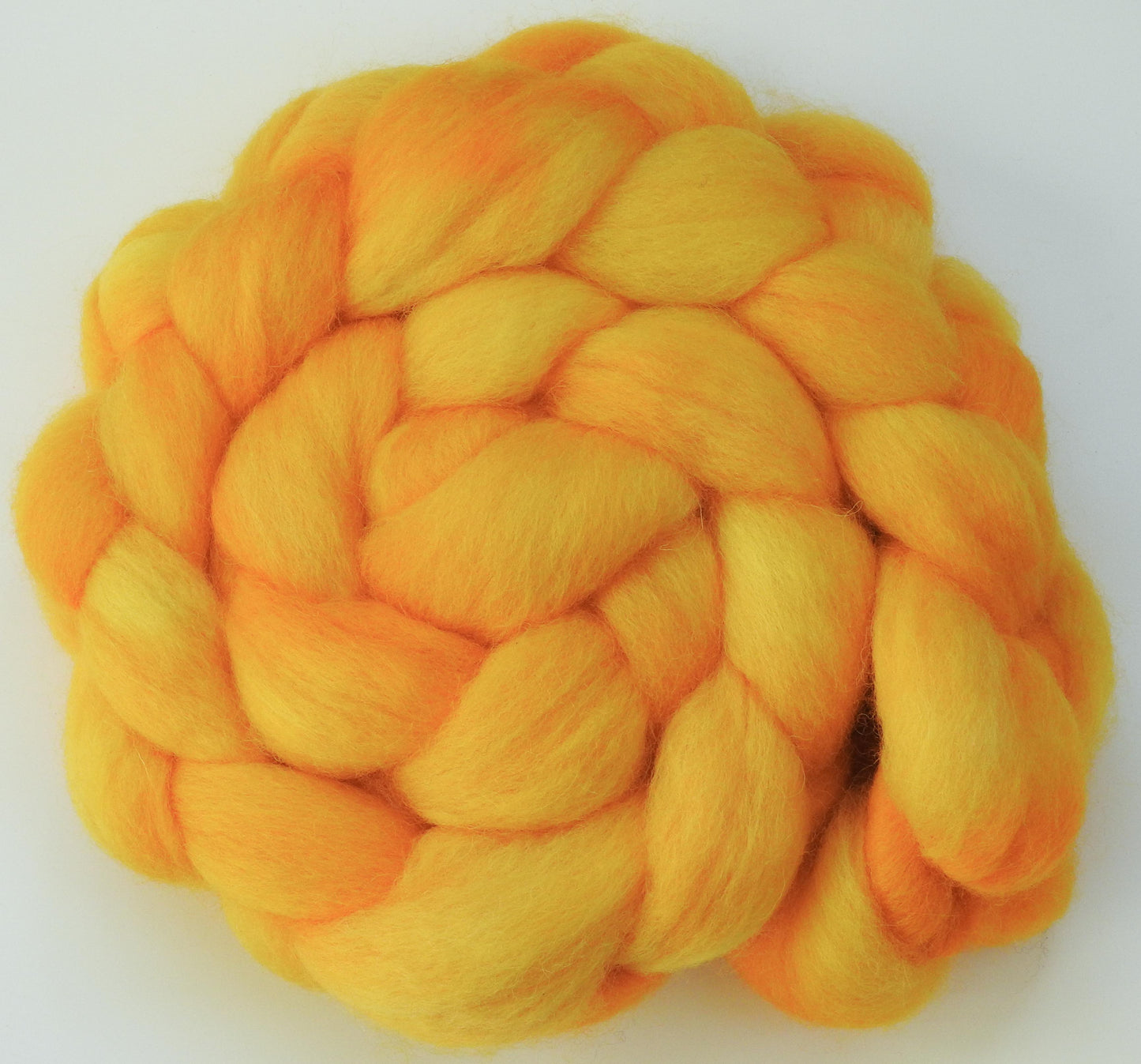Forsythia (5.7 oz) - Batt in a Braid #43 - Dorset/Cheviot/Kid Mohair (60/20/20)