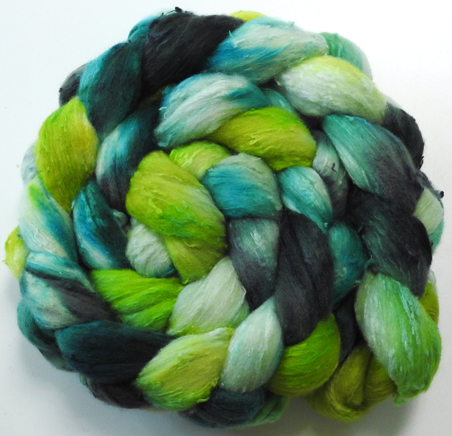 Sea Glass (5.6 oz)- 25 micron Merino/ Silk Slubs (70/30)