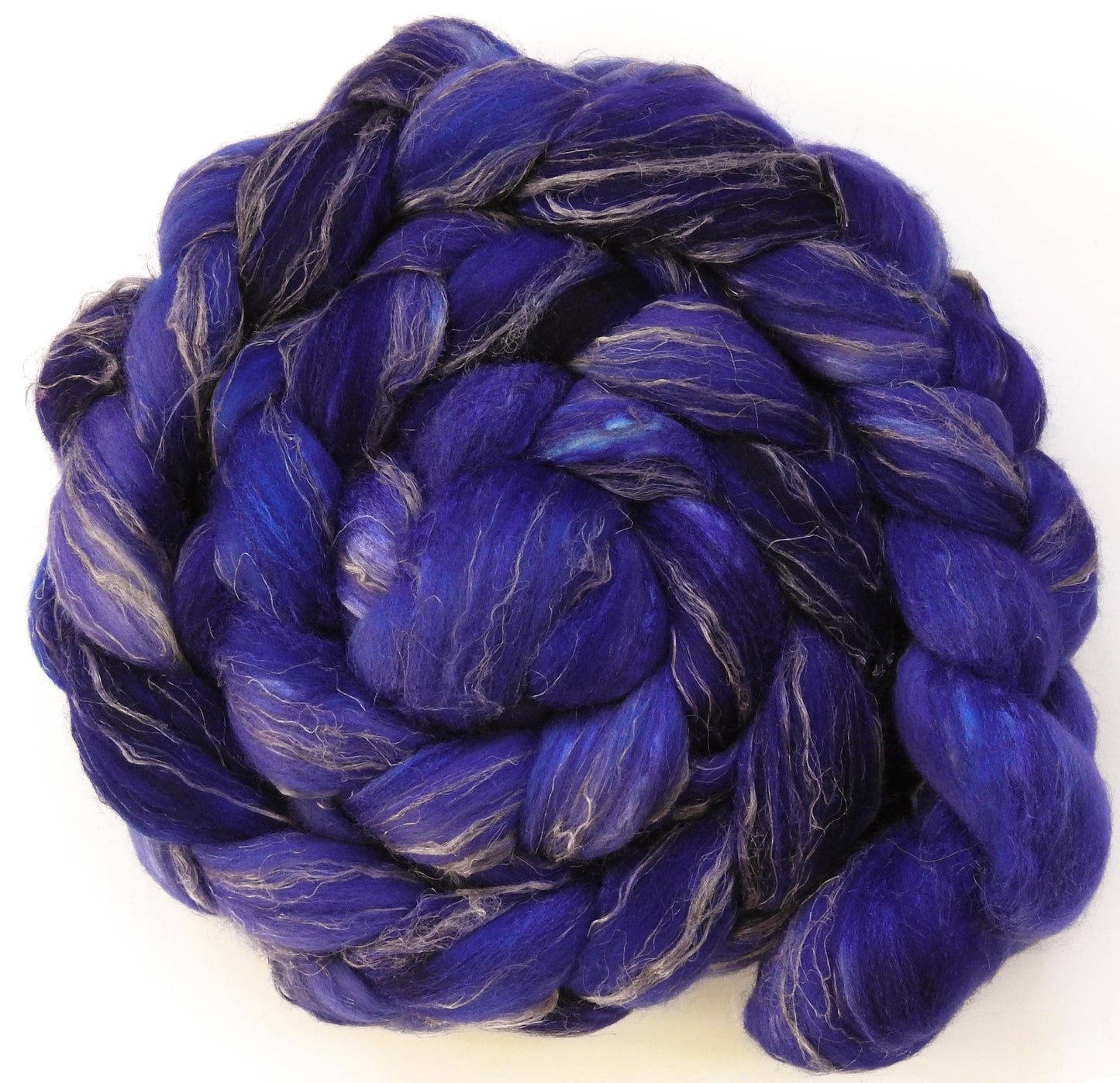 Grape Hyacinth - Merino/ Tussah Silk/ Natural Flax (50/25/25)