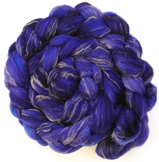 Grape Hyacinth - Merino/ Tussah Silk/ Natural Flax (50/25/25)