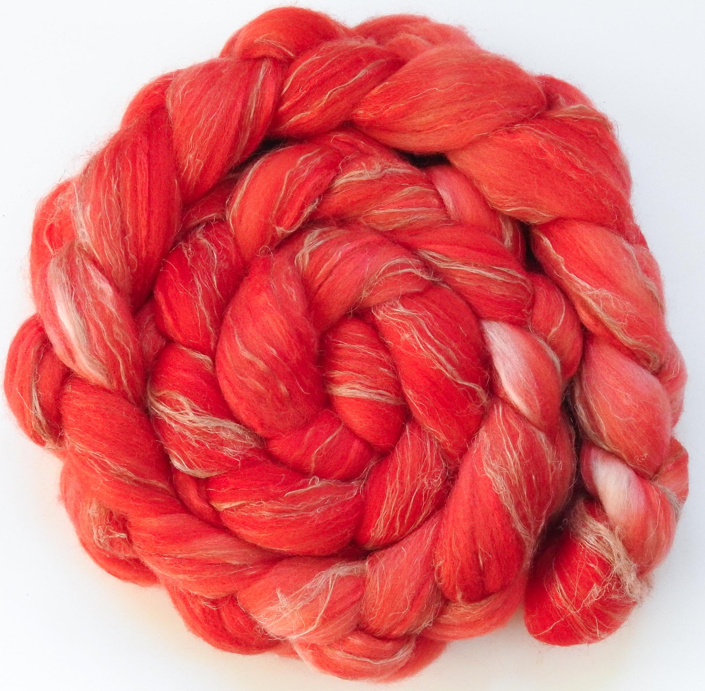 Nasturtium (5.7 oz) - Merino/ Tussah Silk/ Natural Flax (50/25/25)